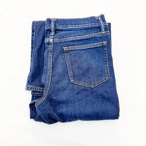 Hatch Maternity Stretch Panels Flare Dark Wash Denim Jeans Button Fly Size 28